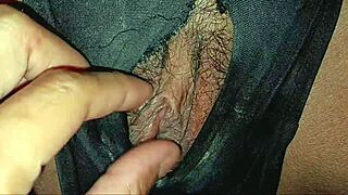 Spread big girl shaved pussy fuck her tight clit to orgasm wet?