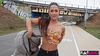 Nuria Millan dares public outdoor romp with steamy action