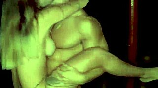 Latina babe with big tits bends for stranger's monster cock deep in forest night