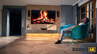 omg this teen with amazing tits and ass finally fucks her horny daddy4k mature stud