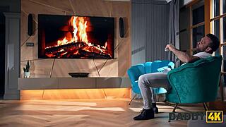 omg this teen with amazing tits and ass finally fucks her horny daddy4k mature stud