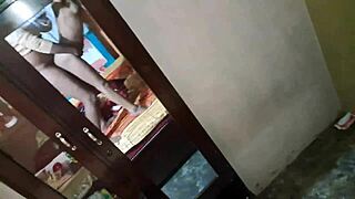 Desi Indian bhabhi enjoys intimate moments with her neighbor village boy nearby