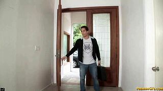 amia miley takes big cock from behind with blowjob and doggystyle action in hardcore scene