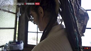 i woke up to my alarm but hot dread girl shut it off by riding my cock raw in her bush