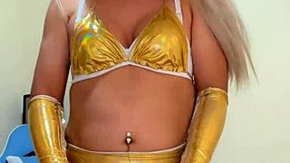 i crave that pink tranny samurai's juicy tits in crossdress heat