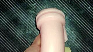 Trio with Kissy and Dolly sucking ends in titty fuck fun