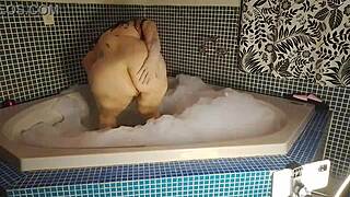 ever wondered how hot cowgirl riding turns into anal creampie in the bathtub