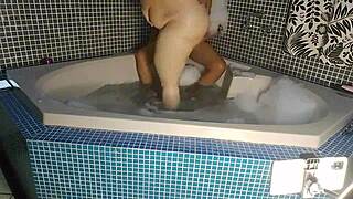 ever wondered how hot cowgirl riding turns into anal creampie in the bathtub