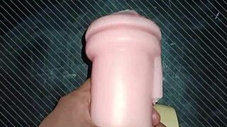 Trio with Kissy and Dolly sucking ends in titty fuck fun