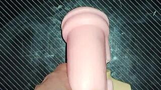 Trio with Kissy and Dolly sucking ends in titty fuck fun