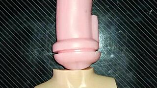 Trio with Kissy and Dolly sucking ends in titty fuck fun