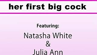 julia ann and natasha white share a massive cock riding threesome with ripped clothes