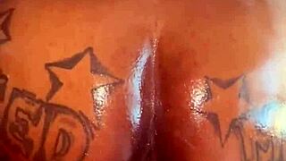 🍑 pounding that basketball player's big black cock bareback doggystyle creampie!!