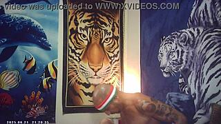 behind the scenes maxxx loadz hammers brunette asian pussy missionary style on set