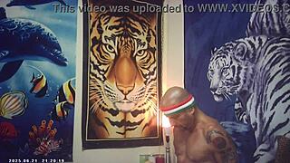 behind the scenes maxxx loadz hammers brunette asian pussy missionary style on set