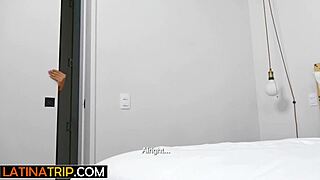 Big Ass Latina GF Surprises Big Dick White Boyfriend with Perfect Sloppy Blowjob