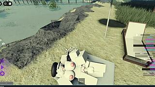 Roblox Girl's Pussy Wrecked in Rough Beach Pounding Ecstasy