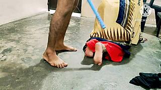 what if your horny indian maid bends over for owner's massive cock pounding?