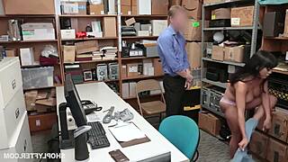 ebony big ass big tits caught stealing gets fucked by police