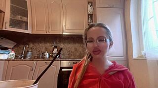 Mistress with glasses long nails demands your wallet in femdom findom?