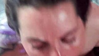 that blonde girlfriend went so deep on my cock with her friend watching the whole sloppy scene