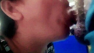 yo i went to this builder's house for snack money mom warned me but he offered extra if i blindfolded and next thing huge cock's out