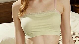 hey check these flowery panties hugging my sexy barefoot curves just right...