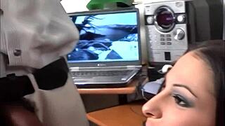 Leah Lexington's big boobs crave juicy monster cock riding cowgirl deepthroat cumshot