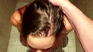 STUPID WHORE FACED WITH PISS THEN SLAPPED, SPAT ON AND FACEFUCKED HARD IN TOILET!