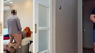 Friends mom caught fucking husband then rides my cock with subtitles