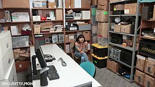 ebony big ass big tits caught stealing gets fucked by police