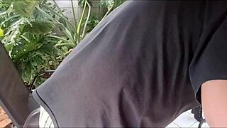 Horny stepbrother fucks tight virgin stepsister while friend cums on boobs