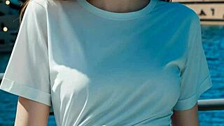 hey, wanna see this cute australian model in lingerie barefoot at sydney opera house?