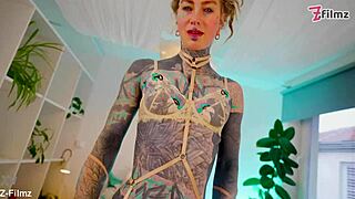 bbc pounds alt babe's pierced nipples and small tits in balls deep anal domination with atm facial whore finish