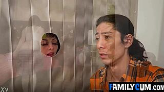 Stepdad Catches Stepbrother Fingering Pussy