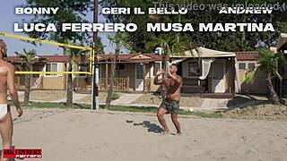 musa martina beach volley then 4 guys assfuck creampie piss mouth yum