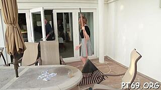 Sweetheart petite teen roughly fucked by monster cock, begs for more?