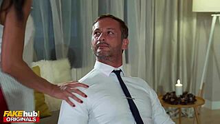 horny stepmom milf offers teen stepson anal creampie after blowjob