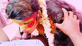 My husband's elder brother surprised me with dirty telugu sex talk pounding