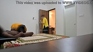 Maid pauses cleaning for blowjob then gets hard pussy pounding