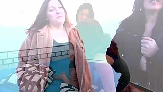 whoa lily and sabrina's wild curvy french ffm tit fest 😍🍒 big natural boobs everywhere