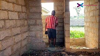 Freaky quickie with labourer turns building site wild