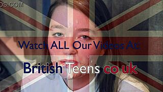 sexy british teen commands your jerk off in lingerie