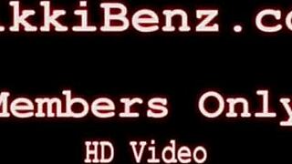 nikki benz gets wild with a huge tit blonde scissoring and pussy riding in lingerie.