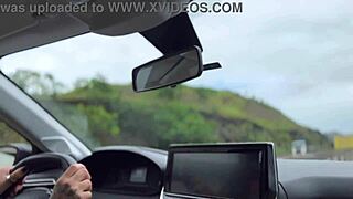 uber driver woman pays fare with tight ass ride moaning as he cums inside cunilingus first