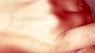 japanese babe kneels close-up sucking cock until cum floods her mouth