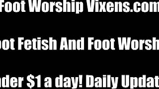 worship my perfect feet bitch or you're outta here evicteded!!