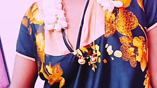 My husband's elder brother surprised me with dirty telugu sex talk pounding