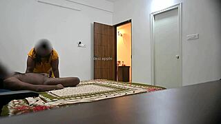 Maid pauses cleaning for blowjob then gets hard pussy pounding