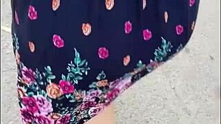 Chubby latina milf bends over for street anal pounding by stranger caught on cam